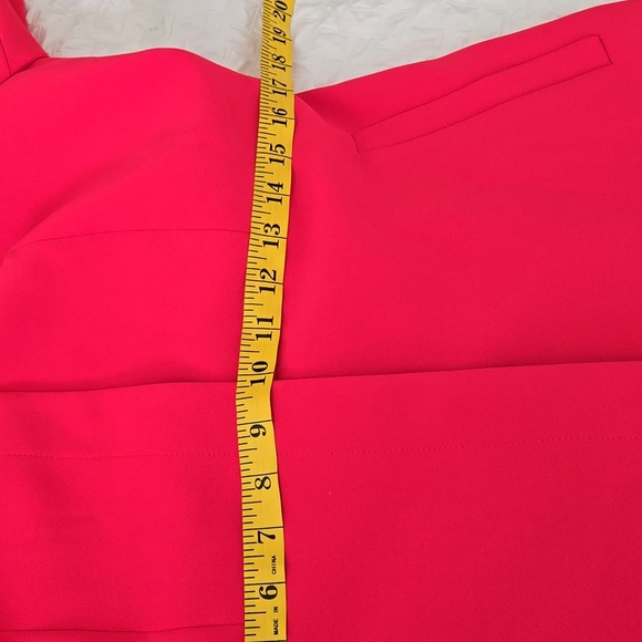 Calvin Klein Pink Work Corporate Blazer With Flare Sleeves And Snap Buttons - Picture 5 of 11